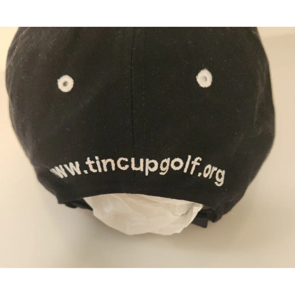 American Cancer Society 2002 Tin Cup Golf Tournament Carolinas Adj Strapback Blk